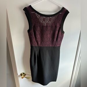 Purple & black dress